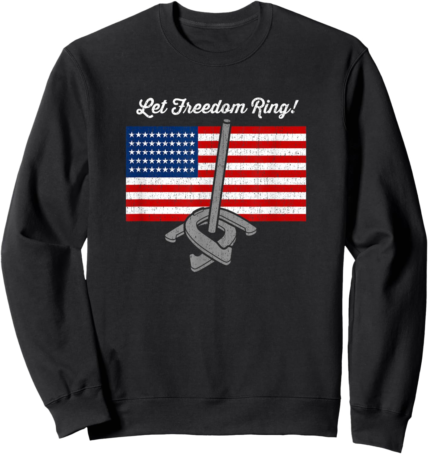 Freedom - Horseshoe Throwing Shirt Horseshoe Pitchers Gift Sweatshirt - Sweatshirt | Black