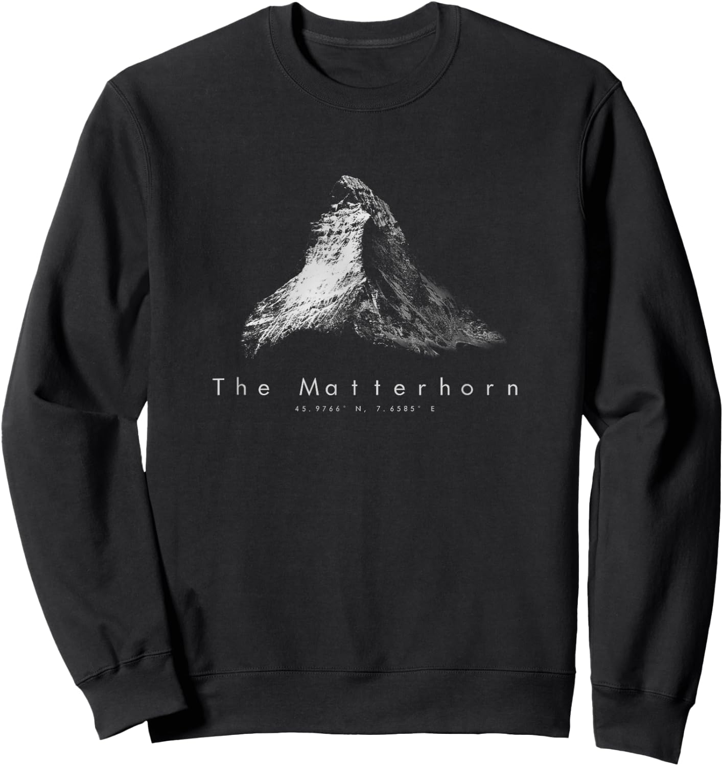 Minimal Matterhorn Sweatshirt - Sweatshirt | Black