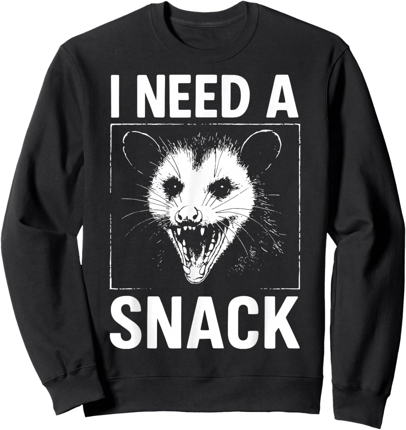 I Need A Snack Sweatshirt - Sweatshirt | Black