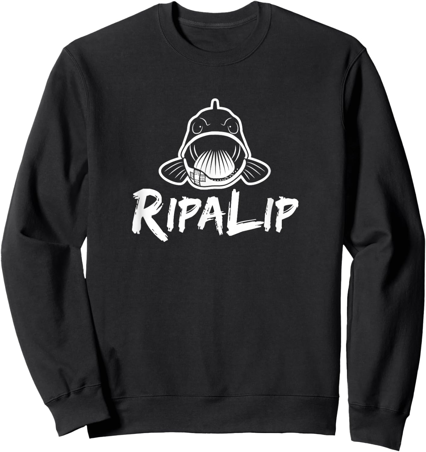 RipaLip Bass fishing Sweatshirt - Sweatshirt | Black