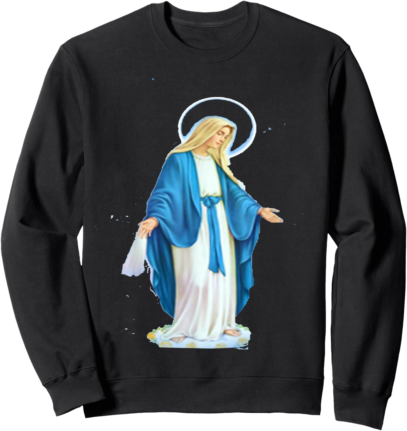 Feast of the Virgin Mary _ Mother of Jesus Sweatshirt - Sweatshirt | Black