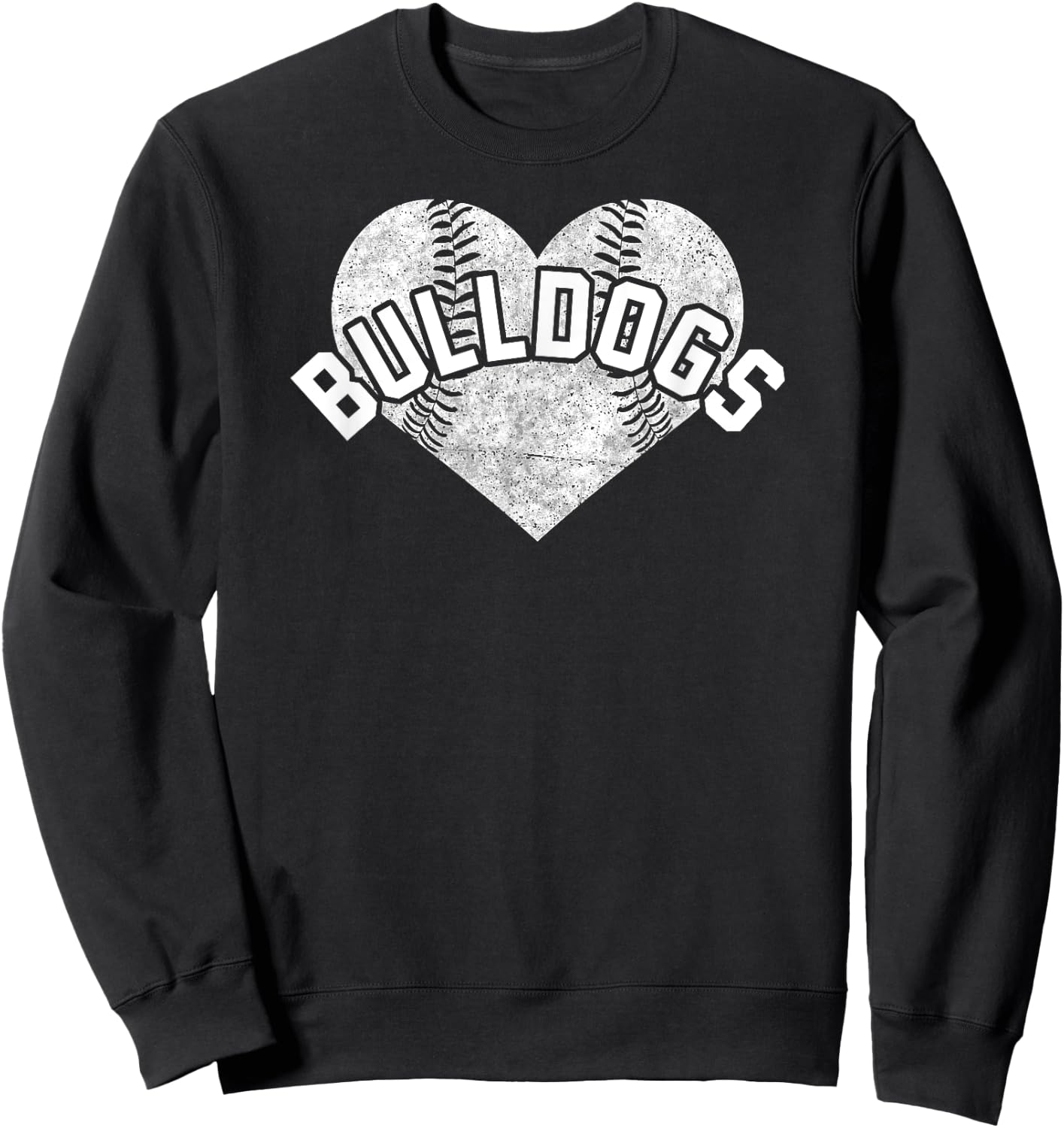 Bulldogs Baseball Softball Shirt High School Team Mascot Mom Sweatshirt - Sweatshirt | Black