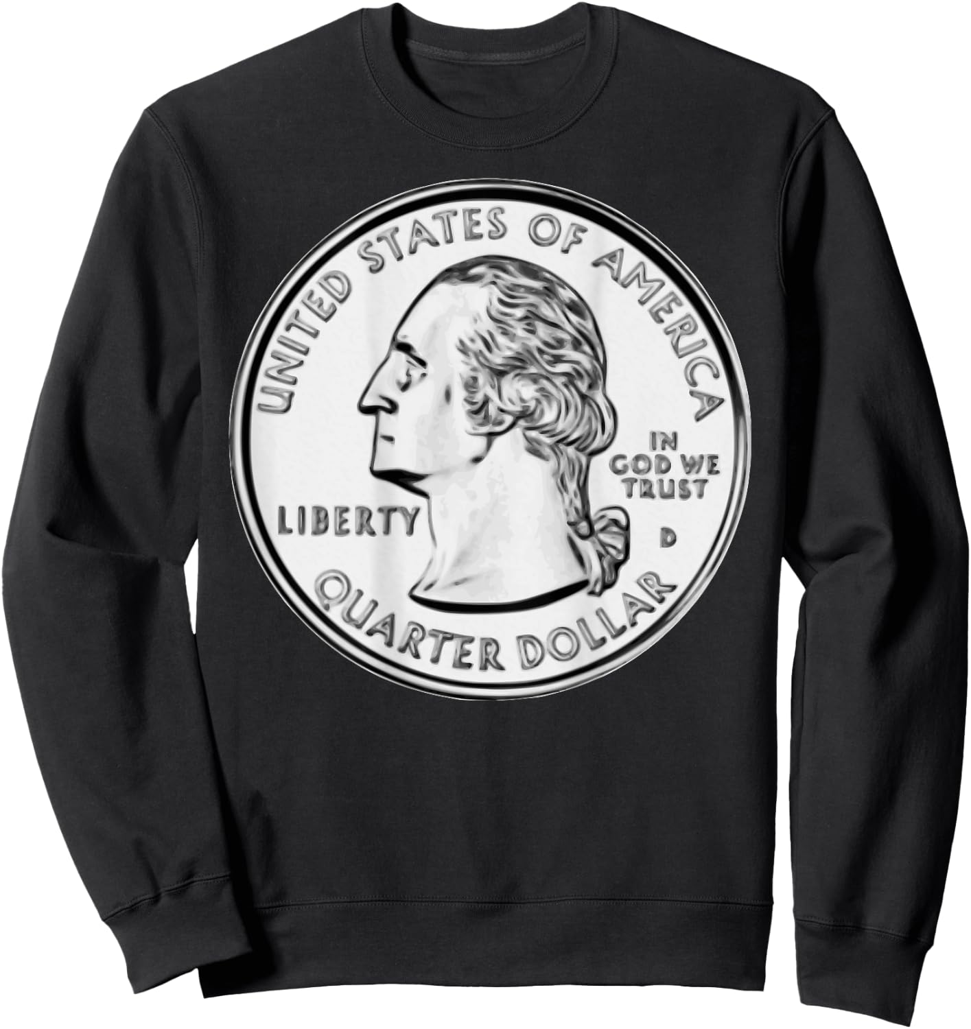Quarter On Back Costume Quarterback Funny Football Halloween Sweatshirt - Sweatshirt | Black