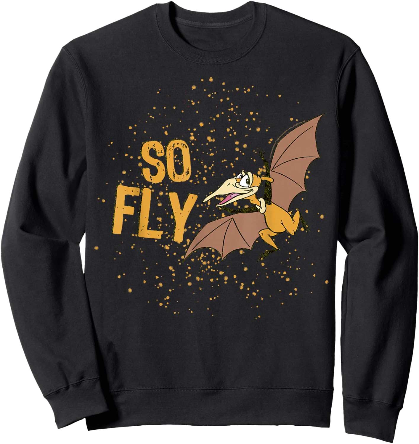 Land Before Time Petrie Is So Fly Sweatshirt - Sweatshirt | Black