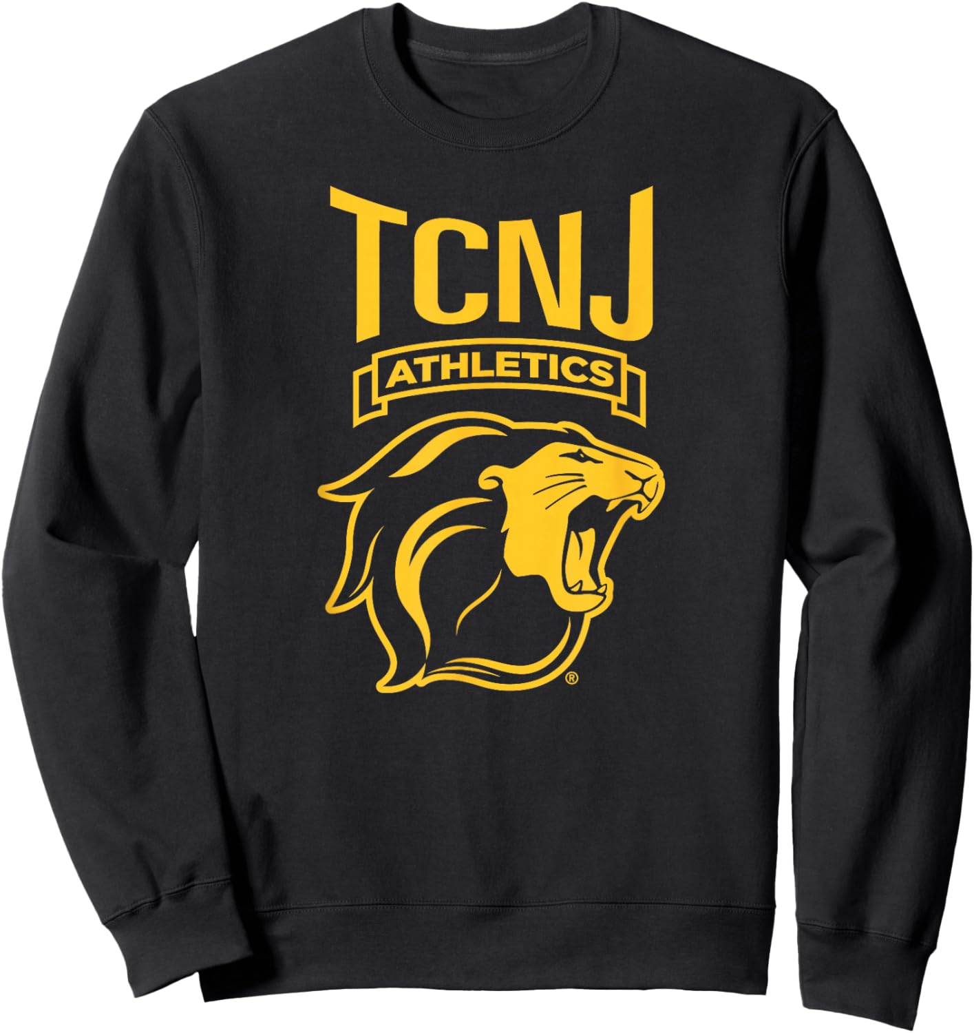The College of New Jersey TCNJ Lions Athletics Logo Sweatshirt - Sweatshirt | Black