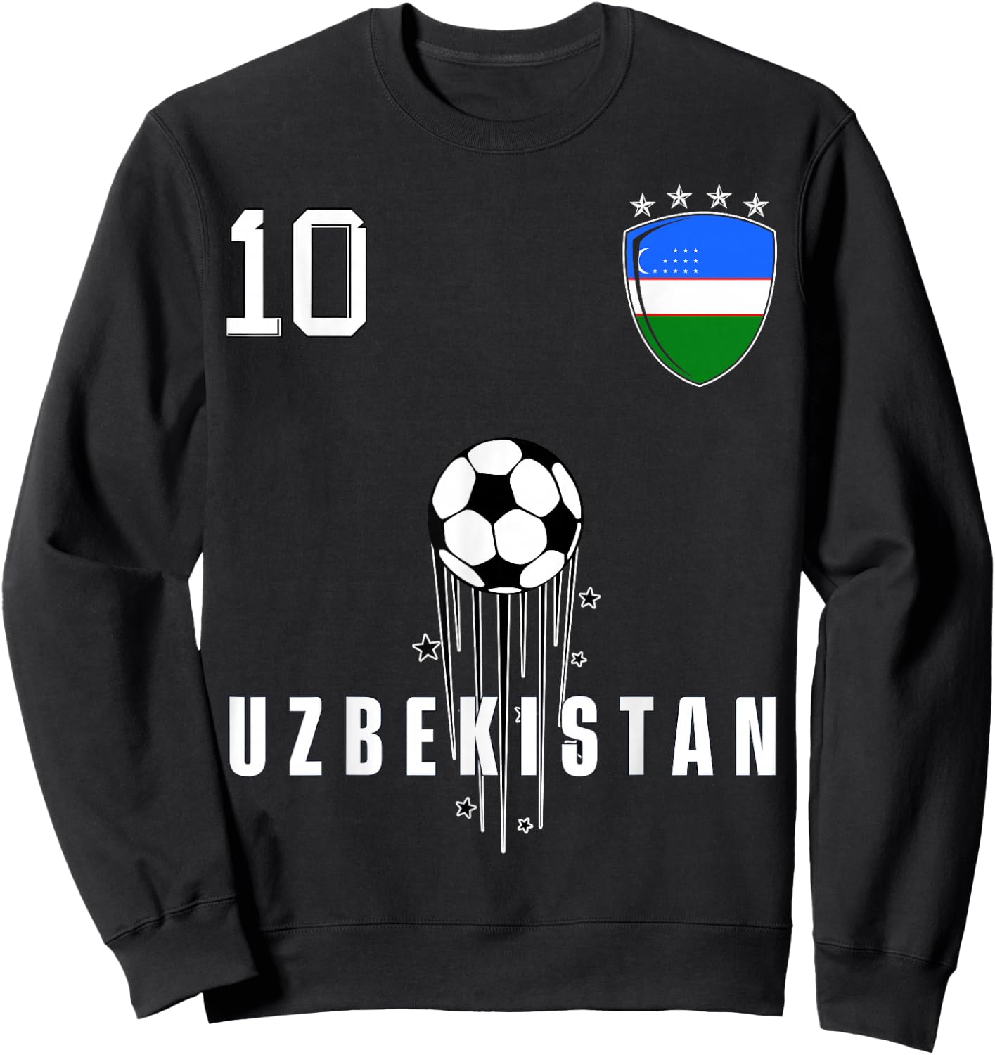 Uzbekistan Flag Uzbekistani Pride Lovers Sweatshirt - Sweatshirt | Black