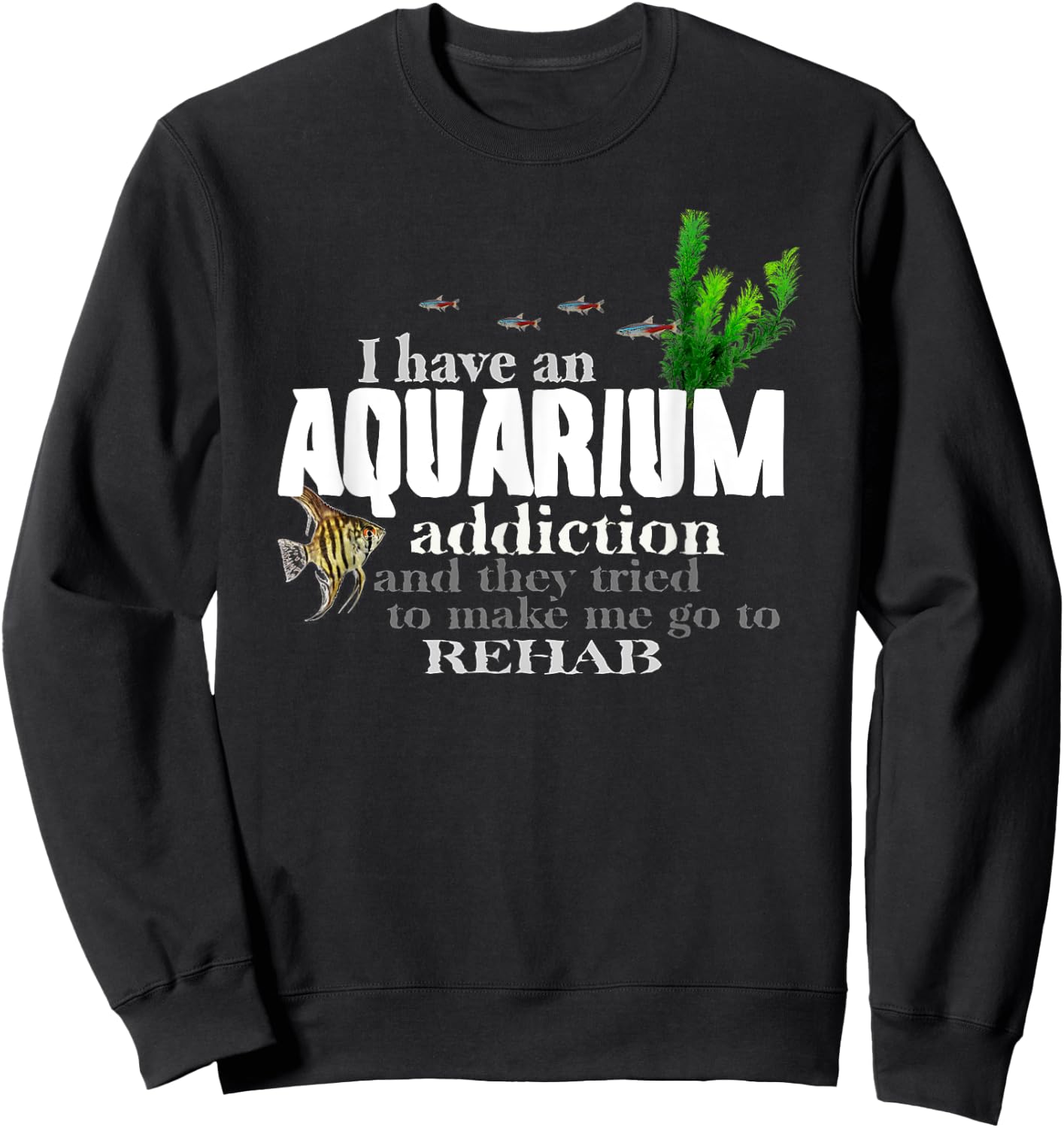 Original Aquarium for real fish tank hobby addicts Sweatshirt - Sweatshirt | Black