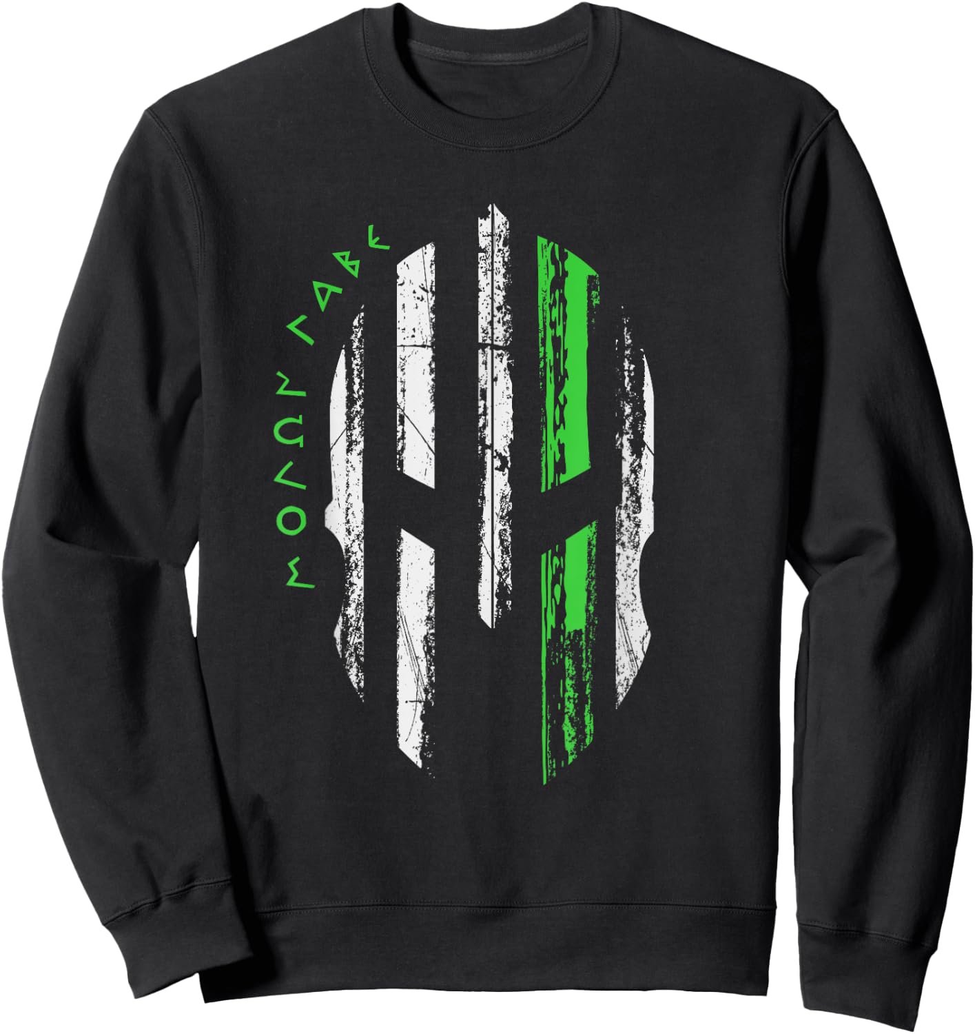 Non-Hodgkins Lymphoma Awareness - Spartan Warrior Helmet Sweatshirt - Sweatshirt | Black