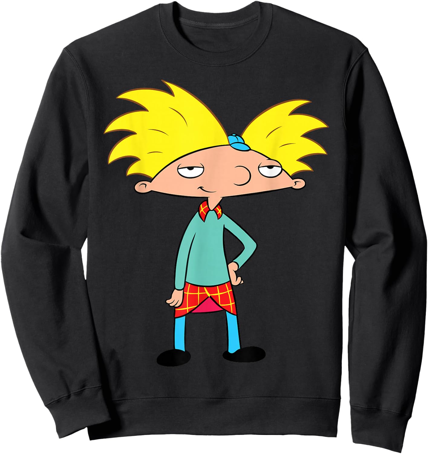 Nickelodeon Hey Arnold Character Sweatshirt - Sweatshirt | Black