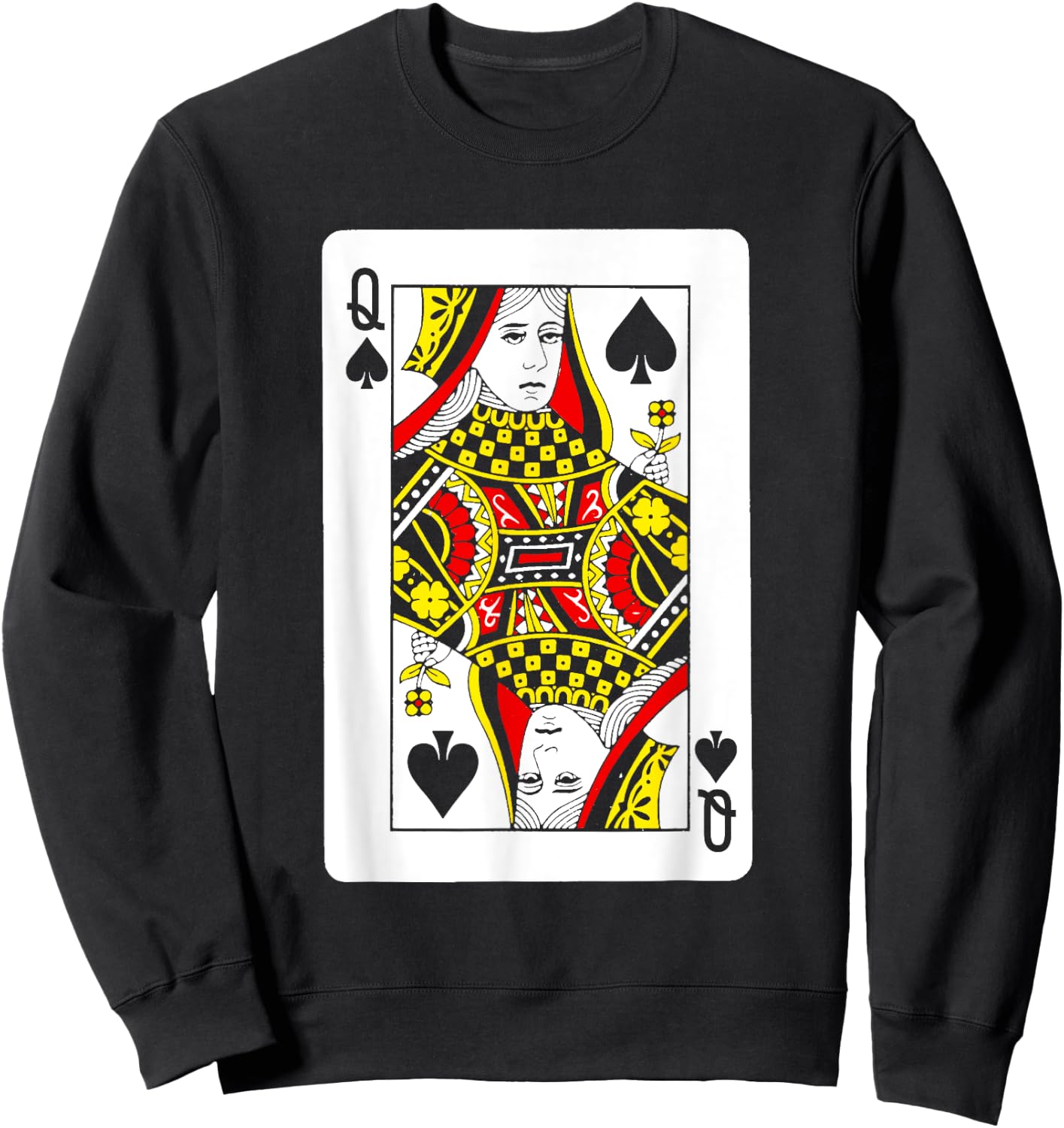 Queen Of Spades Costume Sweatshirt - Sweatshirt | Black
