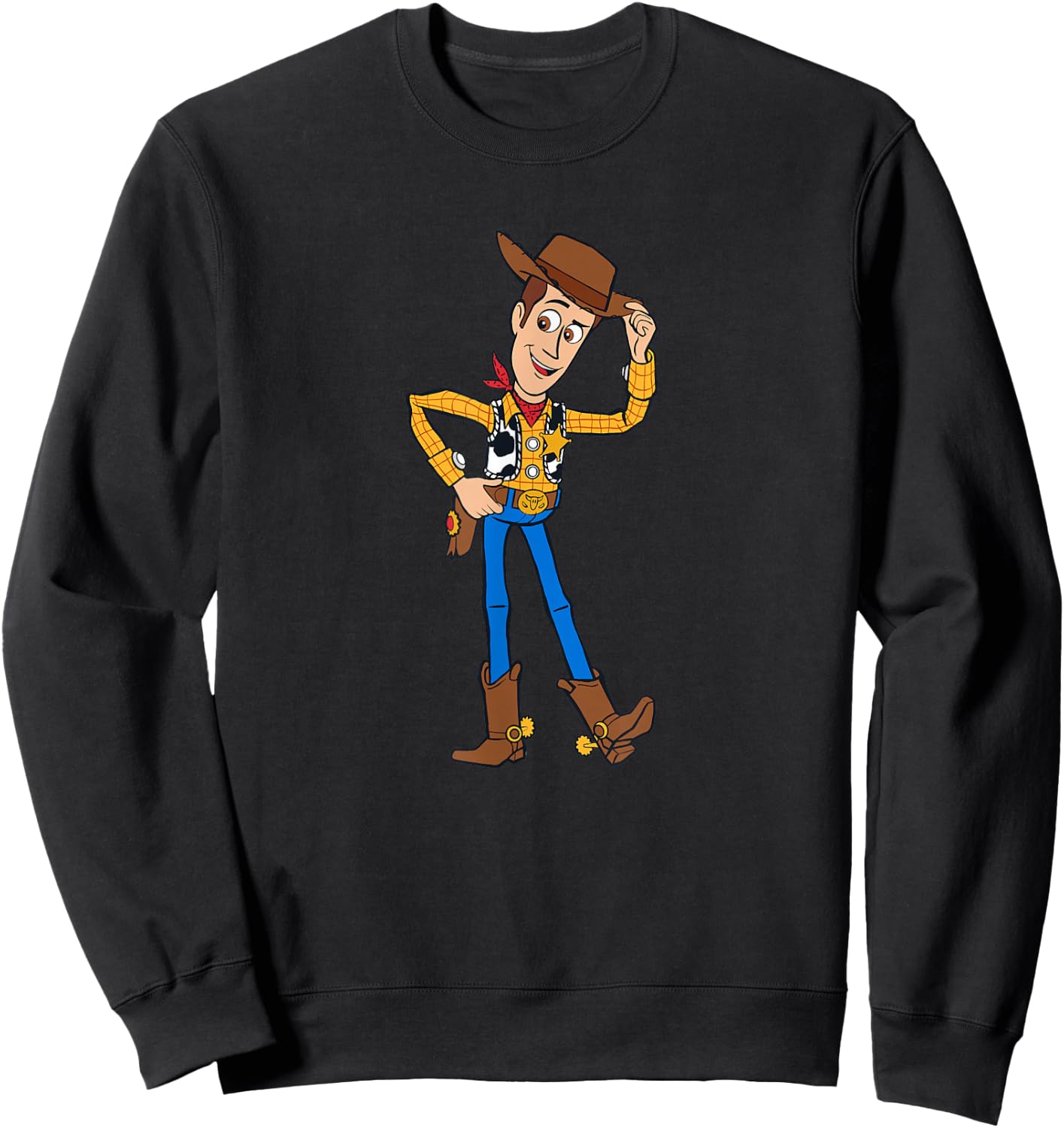 Disney Pixar Toy Story 4 Hello Woody Cowboy Sweatshirt - Sweatshirt | Black
