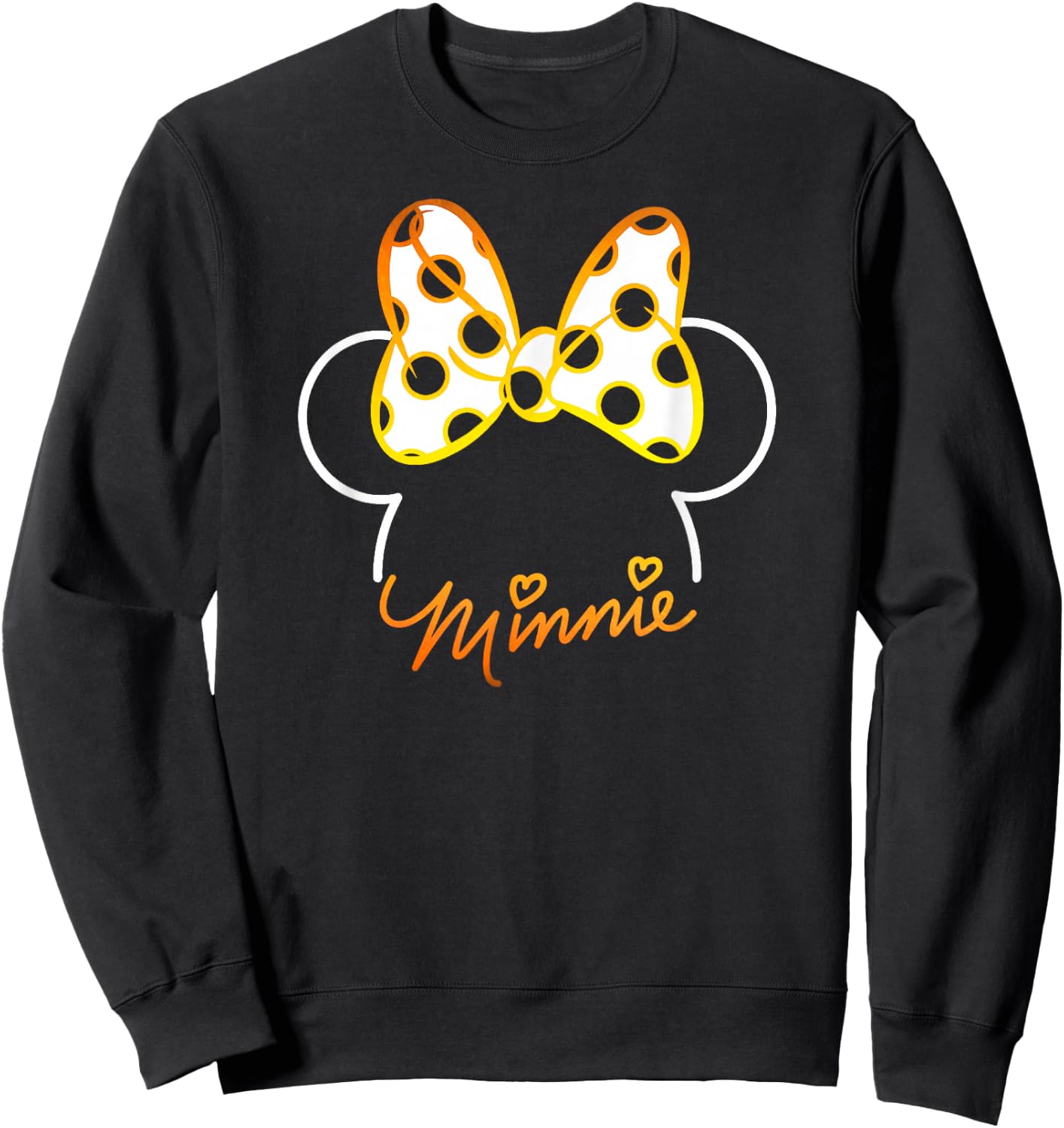 Minnie Mouse - Gradient Polka Dot Bow Sweatshirt - Sweatshirt | Black