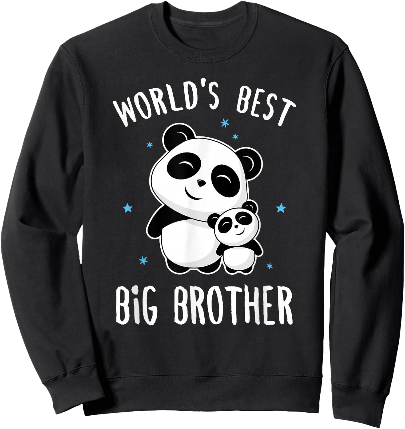World's Best Big Brother - Cute Panda Pandas Siblings Family Sweatshirt - Sweatshirt | Black