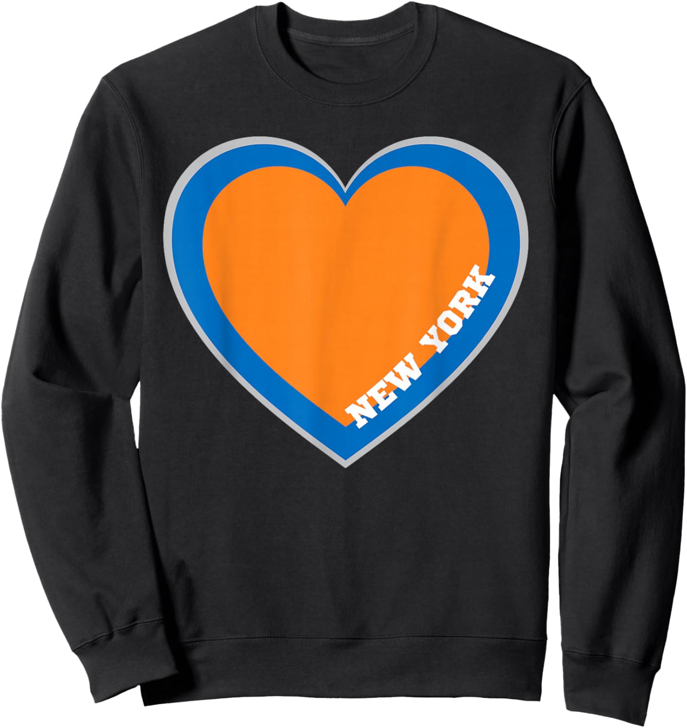 New York Heart Shirt NYC Love State Pride I Love New York Sweatshirt - Sweatshirt | Black