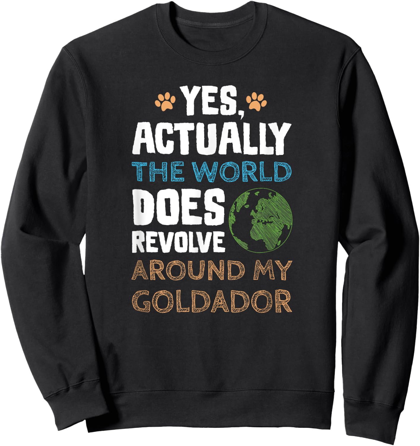 Funny Goldador Dog Gifts Men Women Sweatshirt - Sweatshirt | Black