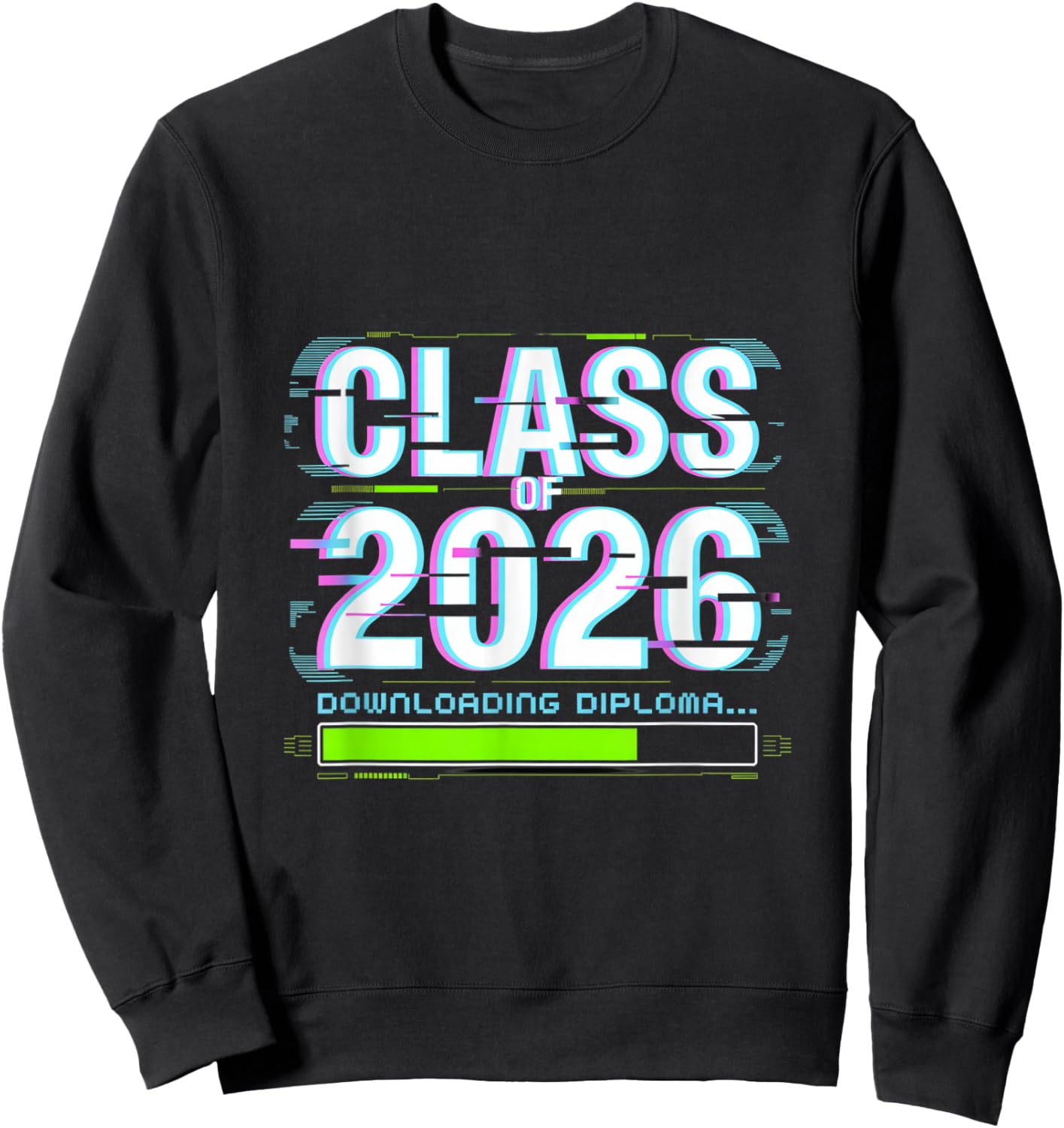Seniors 2026 Class of 2026 Graduation Grad Sweatshirt - Sweatshirt | Black
