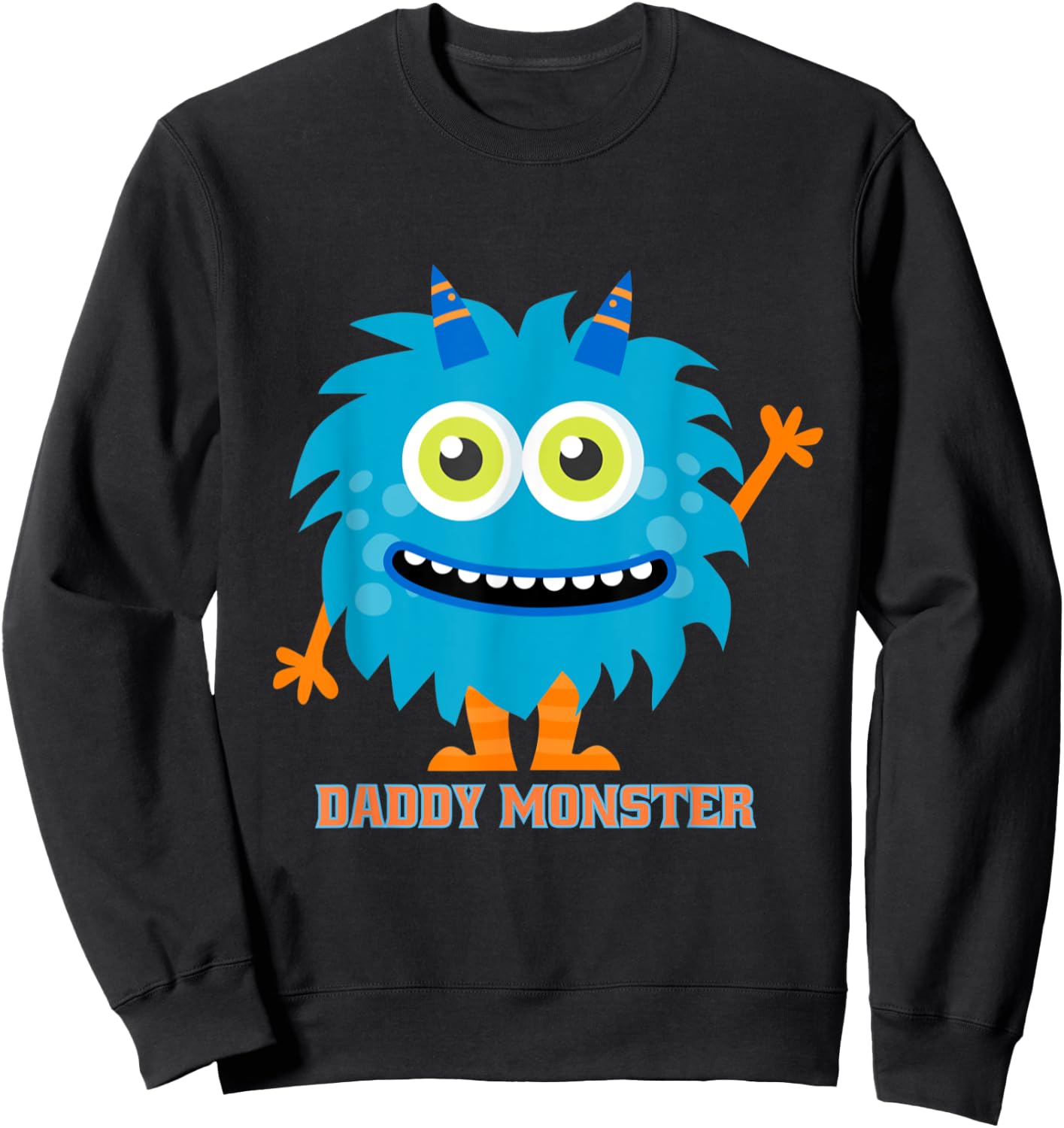 Funny Daddy Monster Costume Sweatshirt - Sweatshirt | Black