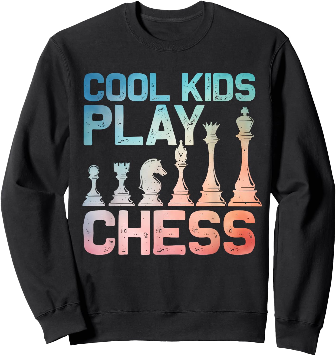 Chess Art Women Board Game Chess Player Chess Lover Sweatshirt - Sweatshirt | Black