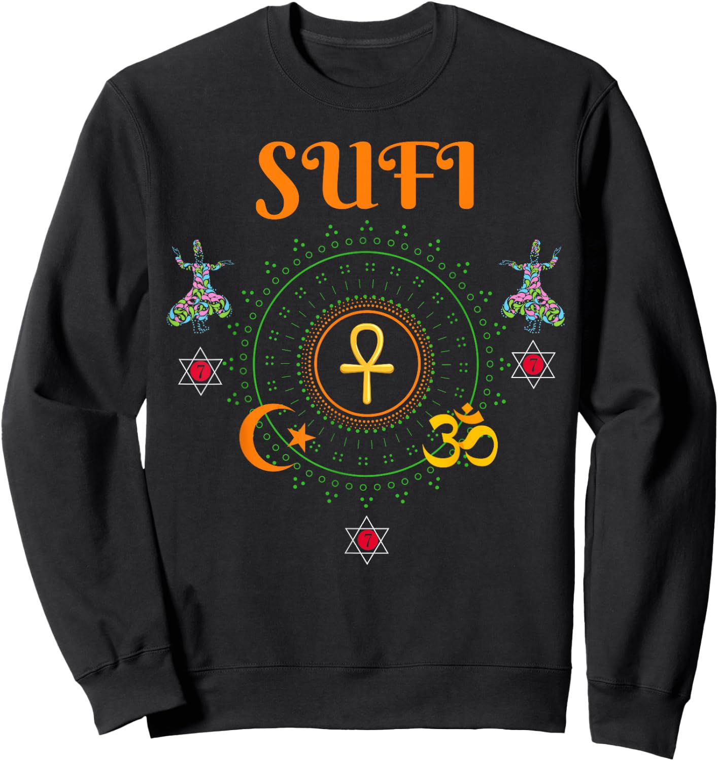 Sufi - Senegal Master, Moorish American Gift Sweatshirt - Sweatshirt | Black