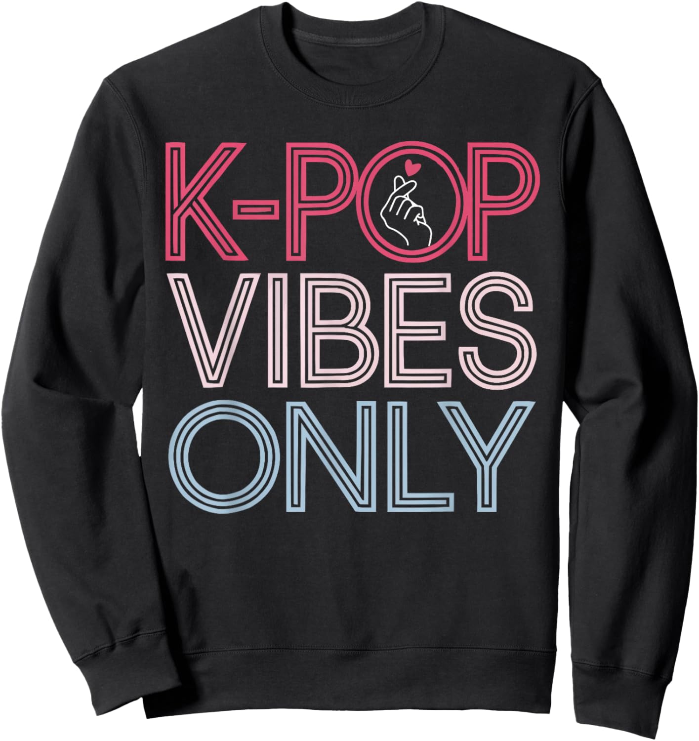 K-Pop Dance Korean Pop Music Dancing South Korea Kpop Sweatshirt - Sweatshirt | Black