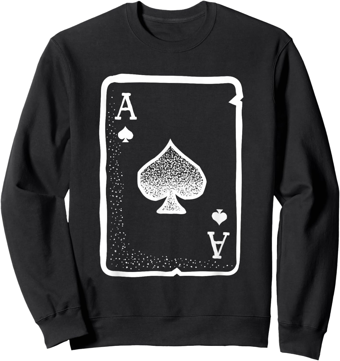 Ace of Spades Poker Playing Card Halloween Costume Sweatshirt - Sweatshirt | Black