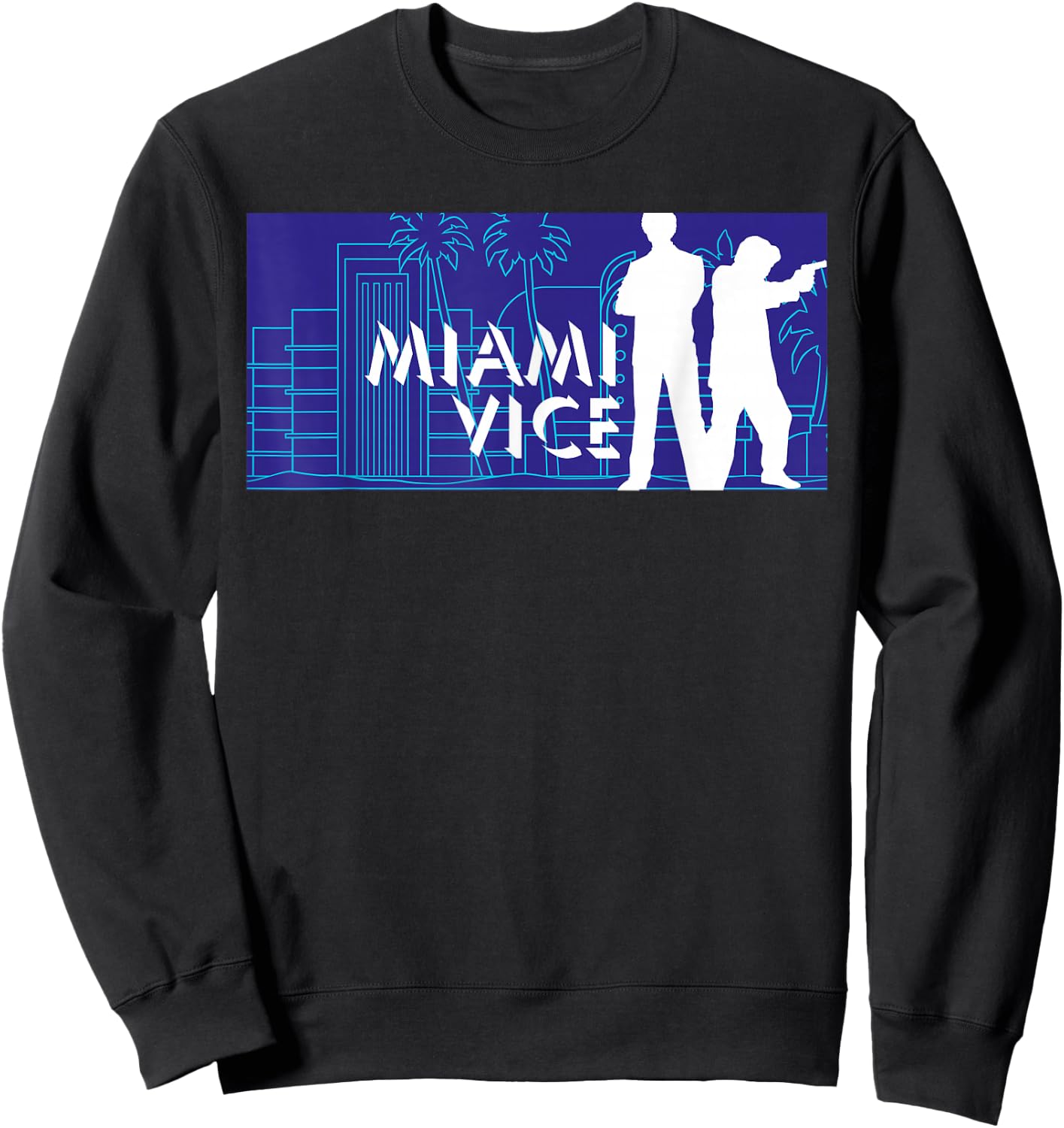 Miami Vice Classic Billboard Sweatshirt - Sweatshirt | Black