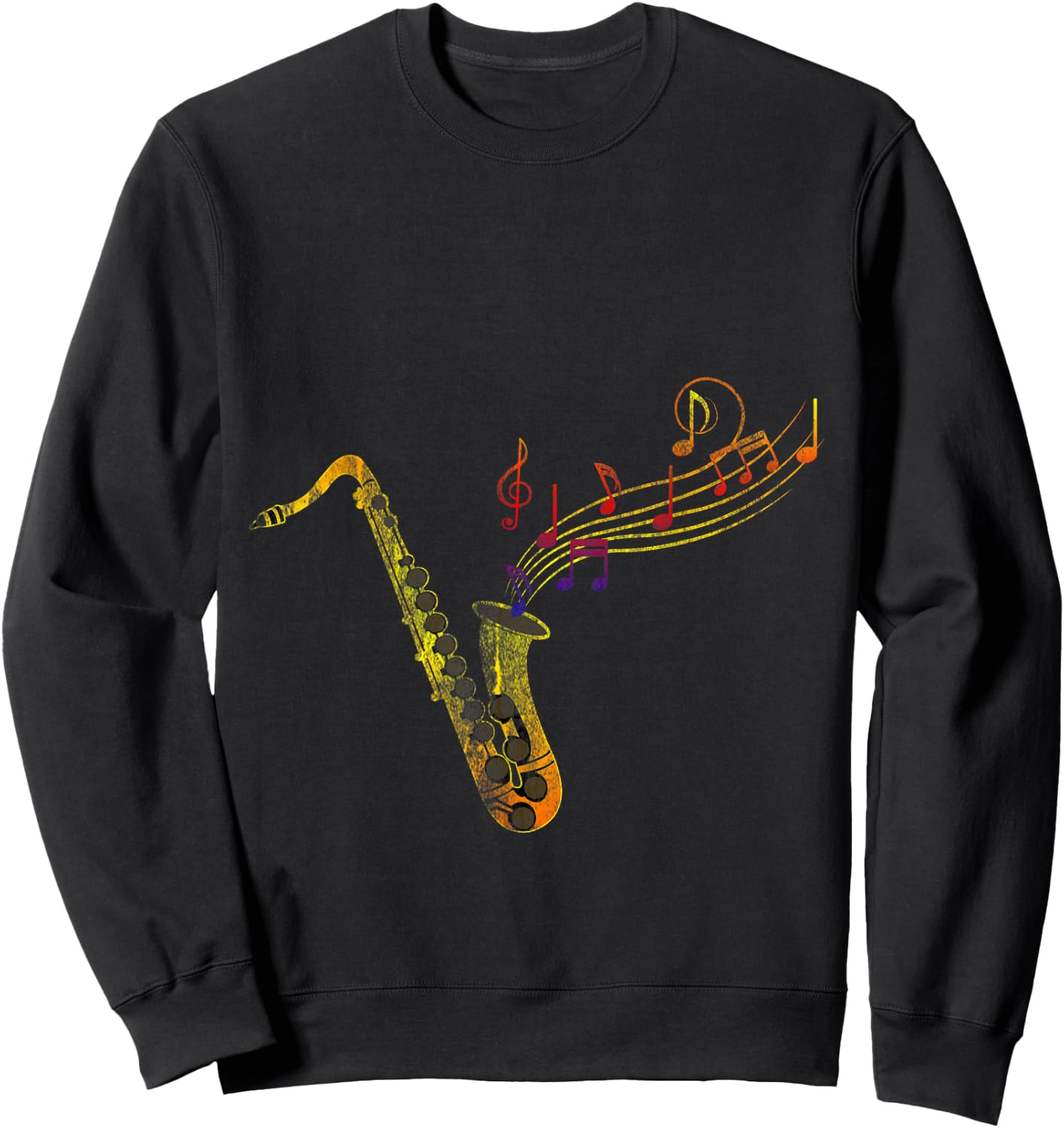 Jazz Musician Saxophonist Gifts Saxophone Sweatshirt - Sweatshirt | Black