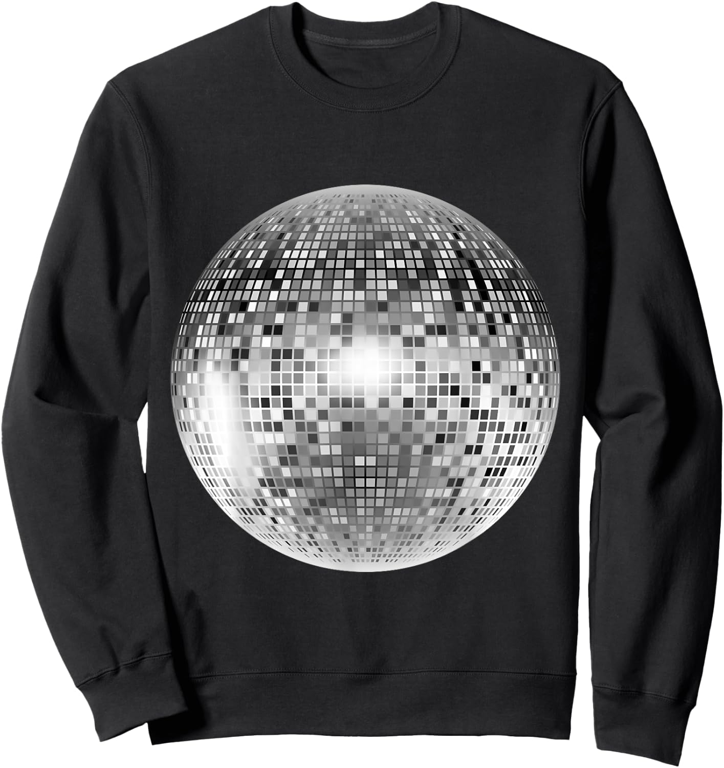 Vintage Retro Disco Ball Retro 1980s DJ Sweatshirt - Sweatshirt | Black