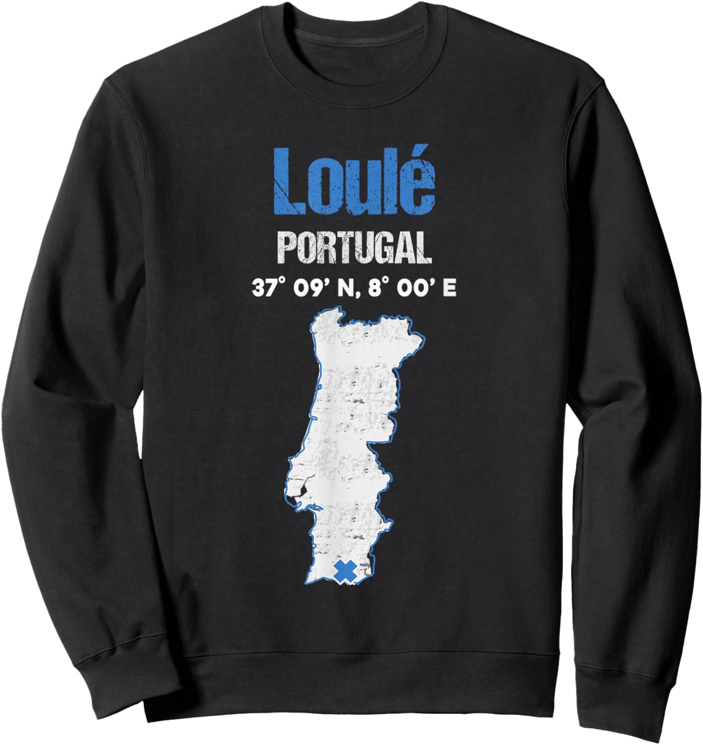 Loulé Portugal City Sweatshirt - Sweatshirt | Black