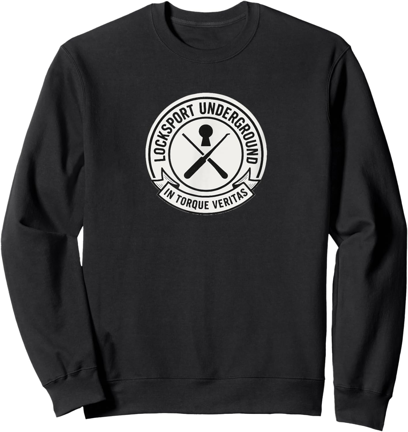 Locksport Underground – In Torque Veritas Emblem Sweatshirt - Sweatshirt | Black
