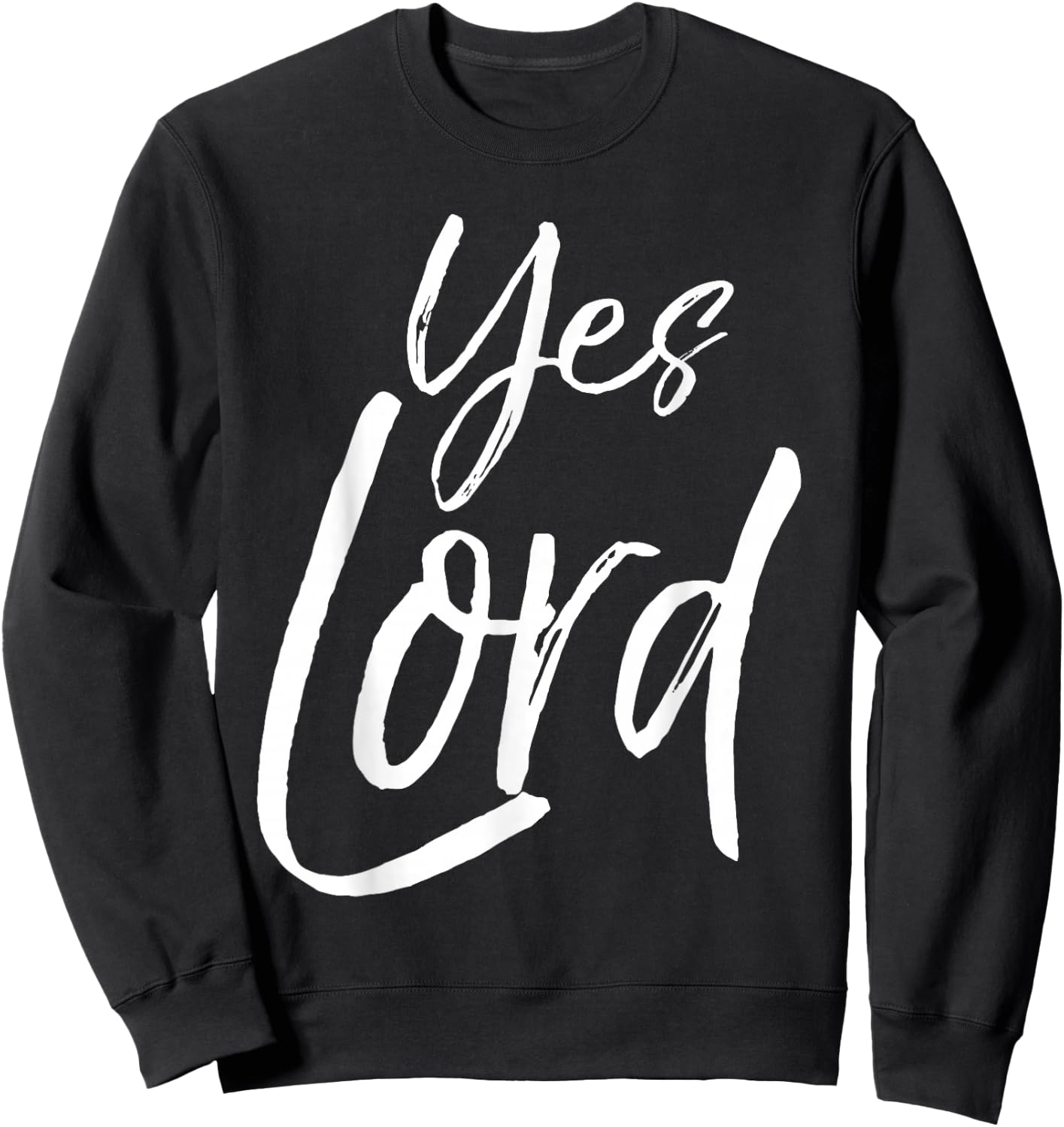 Cute Christian Praise & Worship Gift Amen Yes Lord Sweatshirt - Sweatshirt | Black