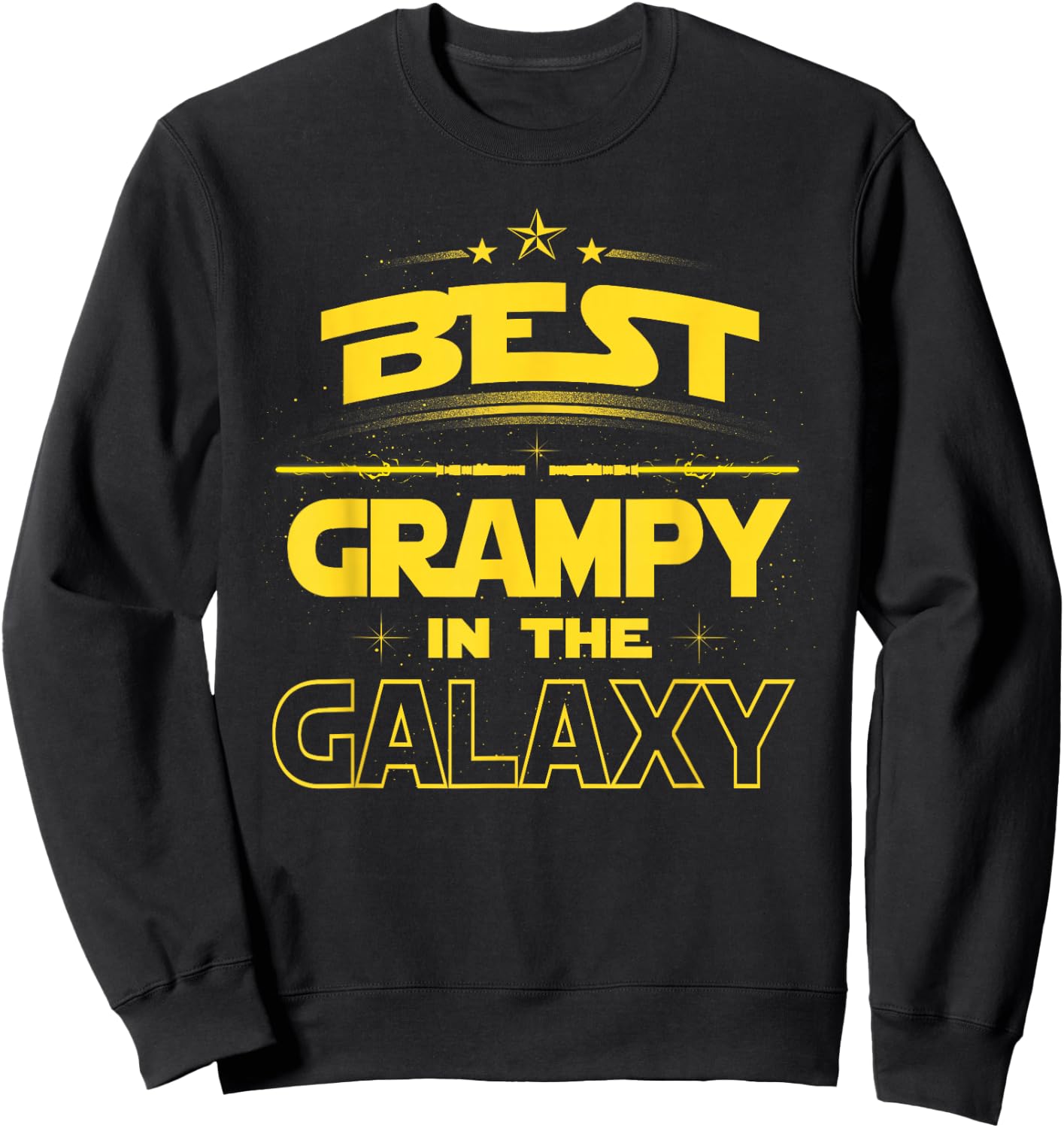Best Grampy in the Galaxy Shirt Fathers Day Gift, Grampy Sweatshirt - Sweatshirt | Black