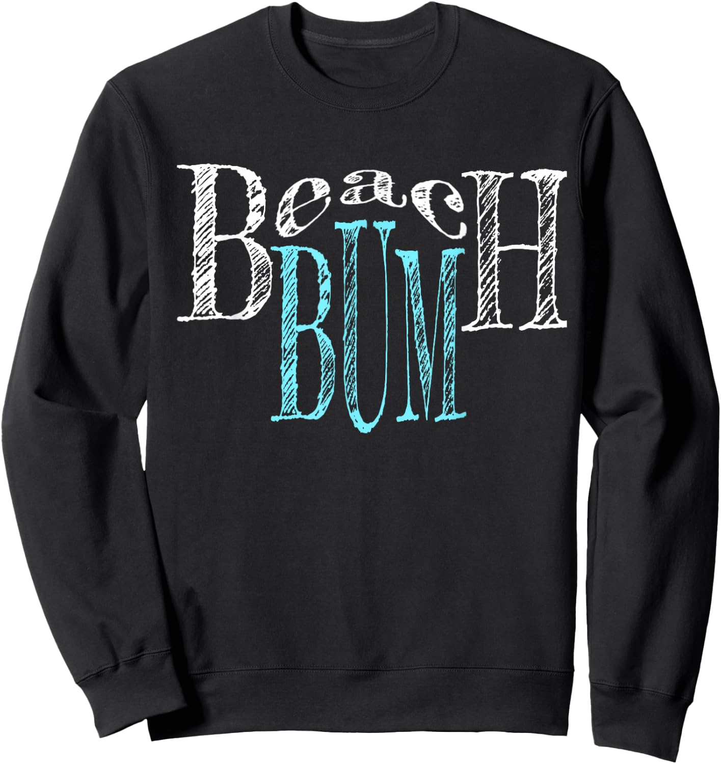 Beach Bum Accessories Items Vacation Attire Clothes Women Sweatshirt - Sweatshirt | Black