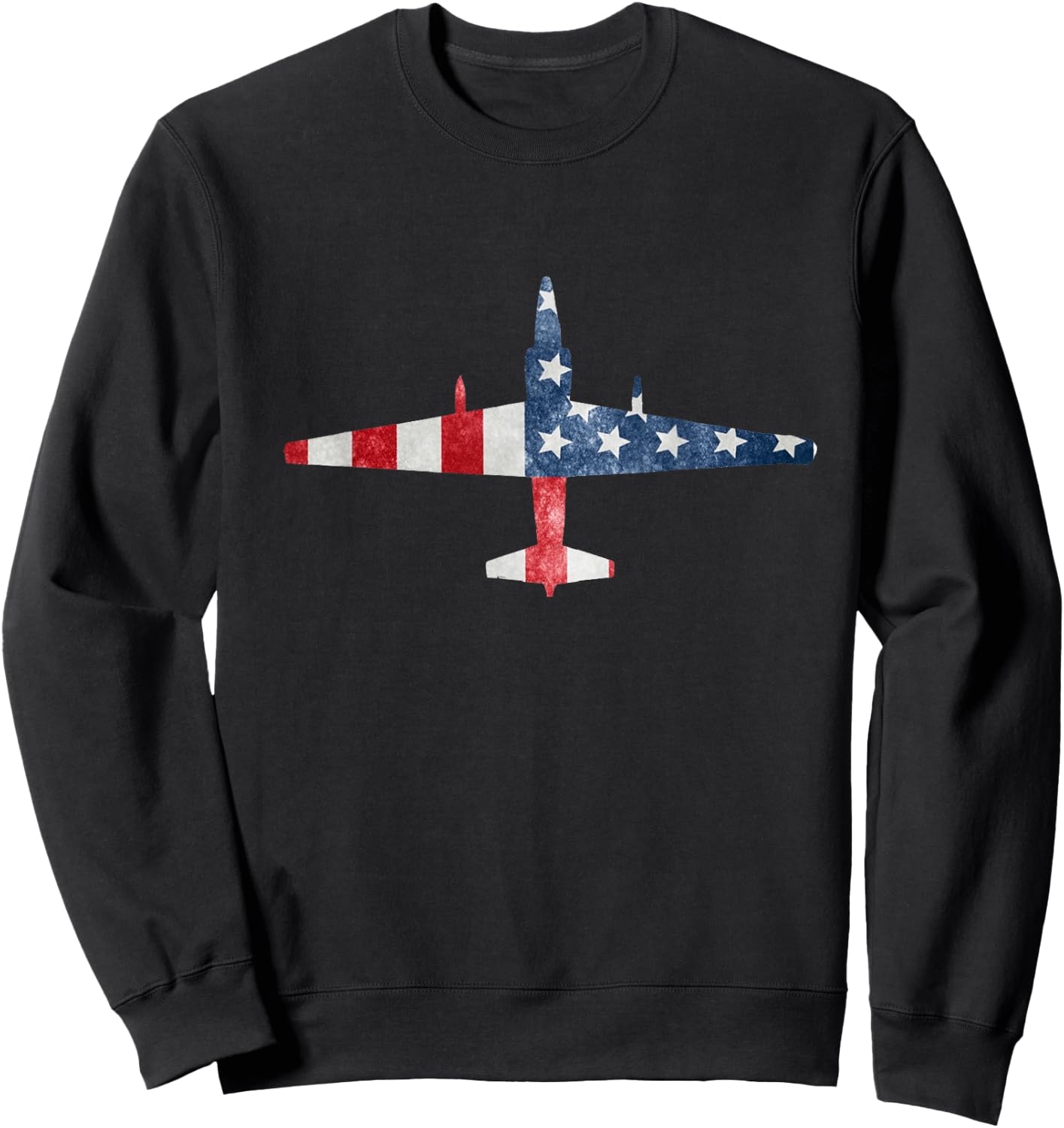 U-2 Dragon Lady Spy Plane American Flag Military Sweatshirt - Sweatshirt | Black