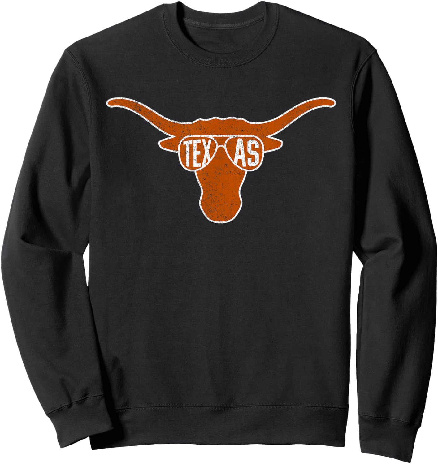 Texas Vintage Retro Sweatshirt - Sweatshirt | Black