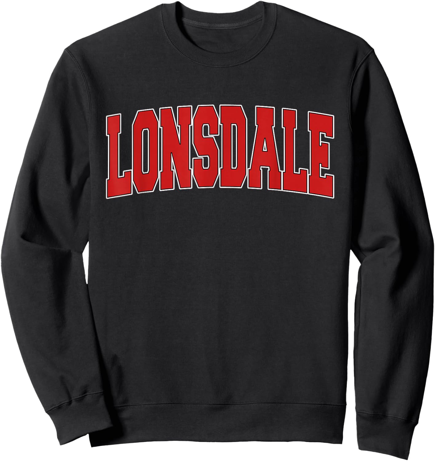 LONSDALE MN MINNESOTA Varsity Style USA Vintage Sports Sweatshirt - Sweatshirt | Black