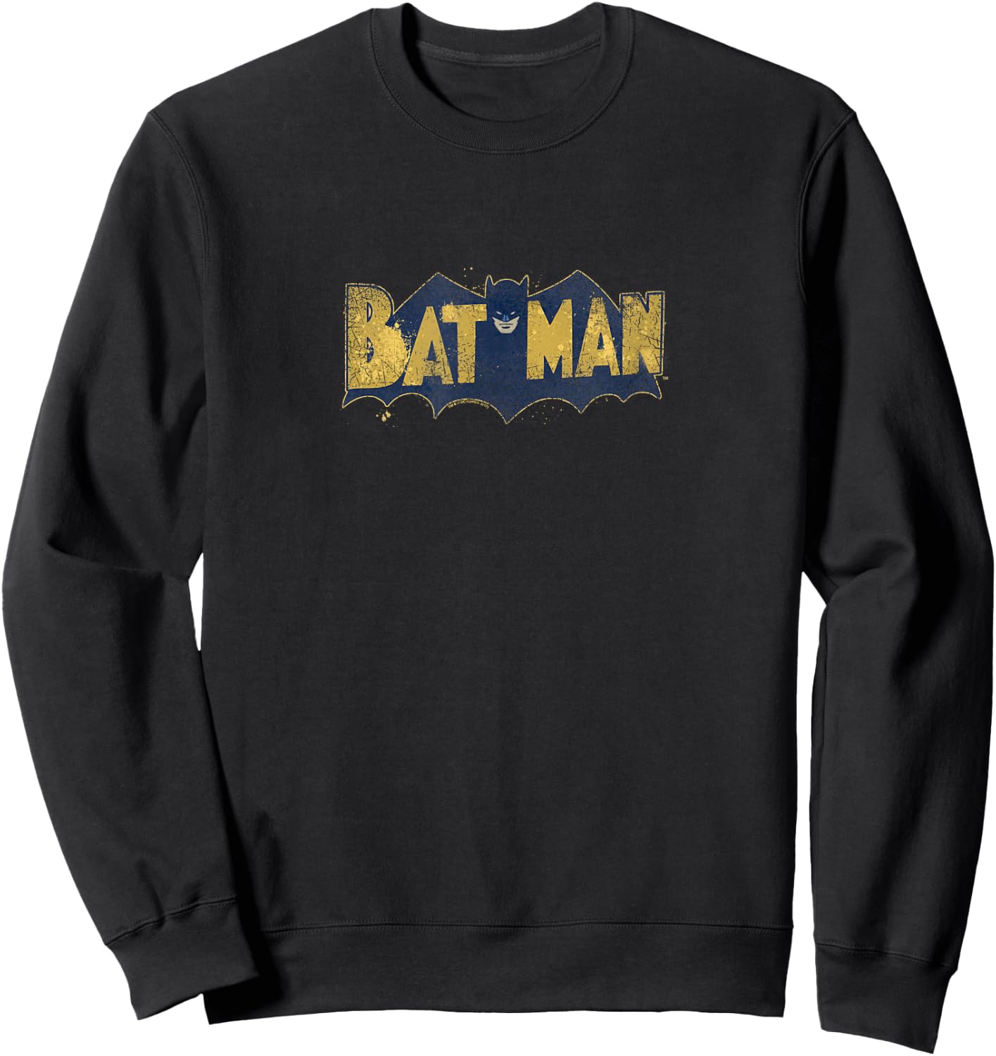 Batman Vintage Logo Splatter T Shirt Sweatshirt - Sweatshirt | Black