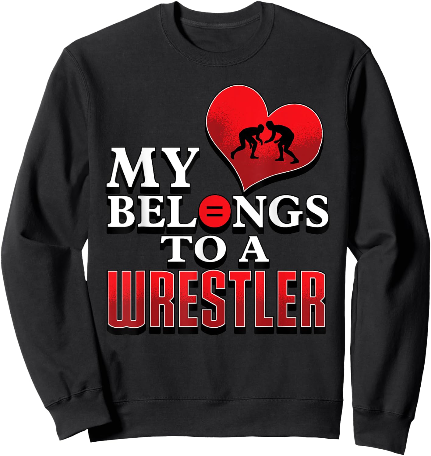 Wrestling Shirts For Girlfriends Mom Coach Grandma Gift Sweatshirt - Sweatshirt | Black