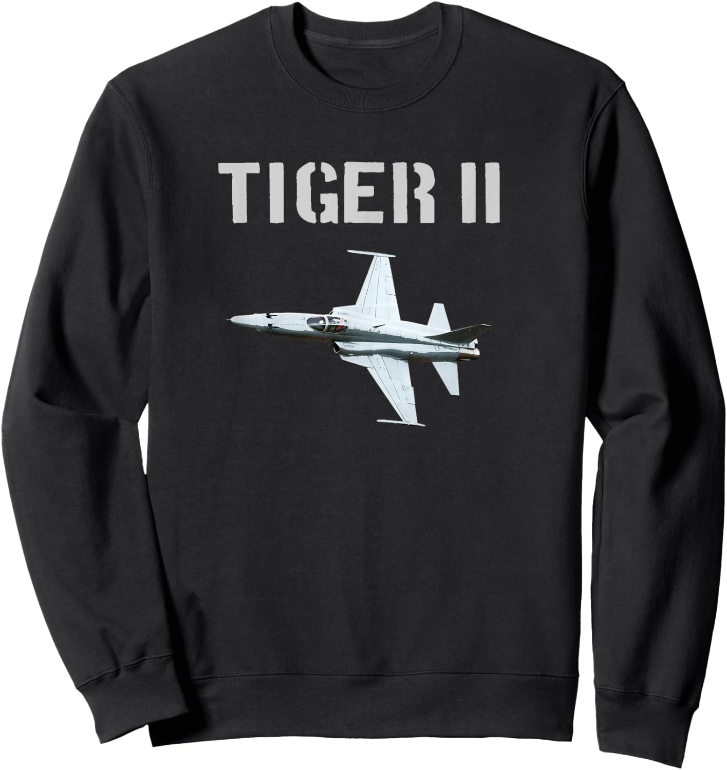 F-5 Tiger II Jet Fighter Plane USA T Shirt Gift Sweatshirt - Sweatshirt | Black
