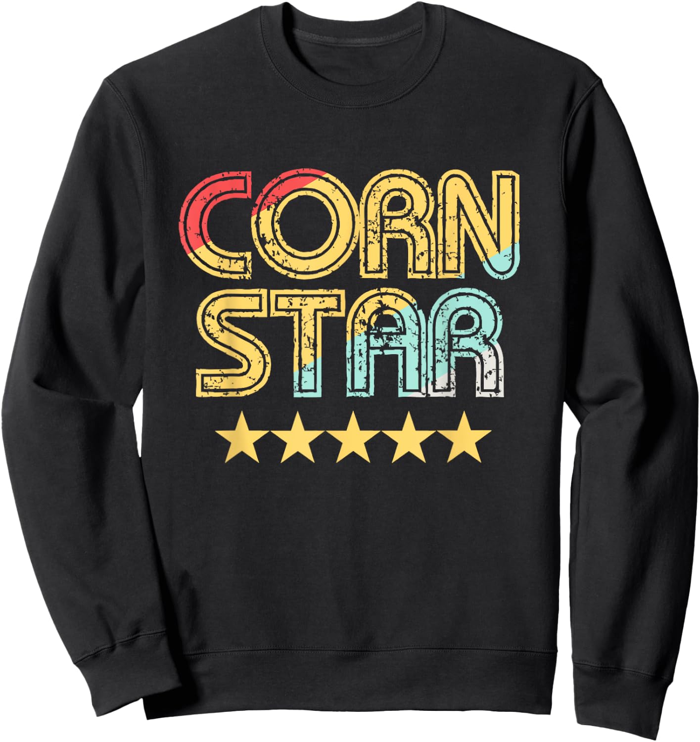 Corn Star Shirt | Team Cornhole Sweatshirt - Sweatshirt | Black