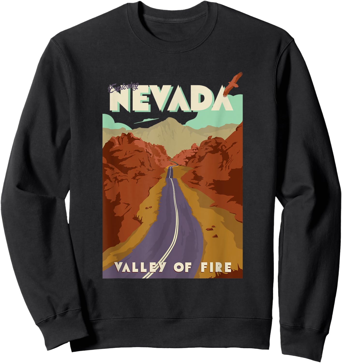 Nevada Valley of Fire Sweatshirt - Sweatshirt | Black