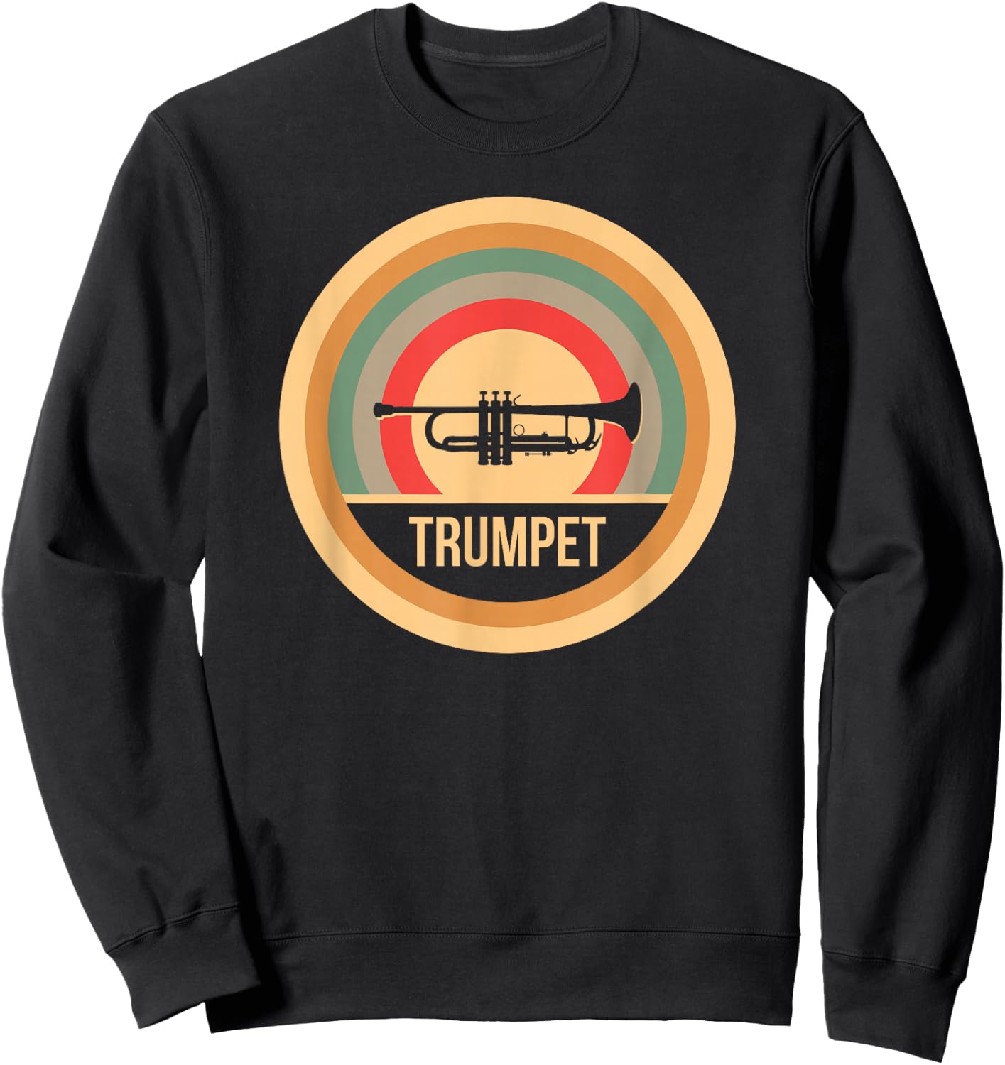 Retro Vintage Trumpet - Trumpeter Sweatshirt - Sweatshirt | Black