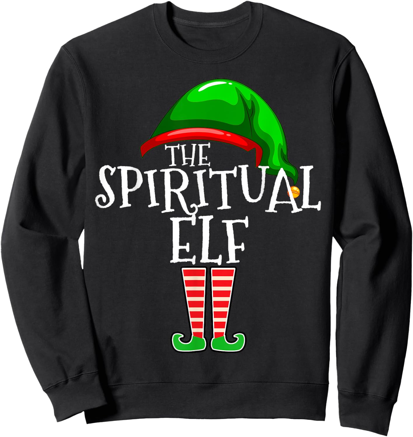 Spiritual Elf Group Matching Family Christmas Gift Outfit Sweatshirt - Sweatshirt | Black