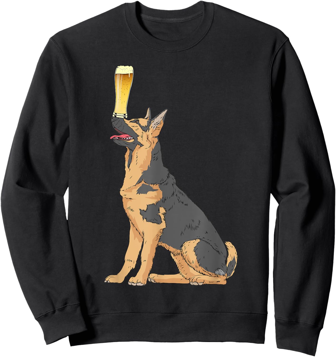 German Shepherd Vintage Dogs Shirt Craft Beer Sweatshirt - Sweatshirt | Black