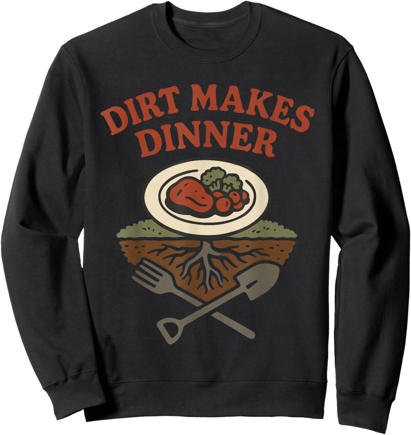 Regenerative Farmer Soil Health Organic Farming Climate Sweatshirt - Sweatshirt | Black