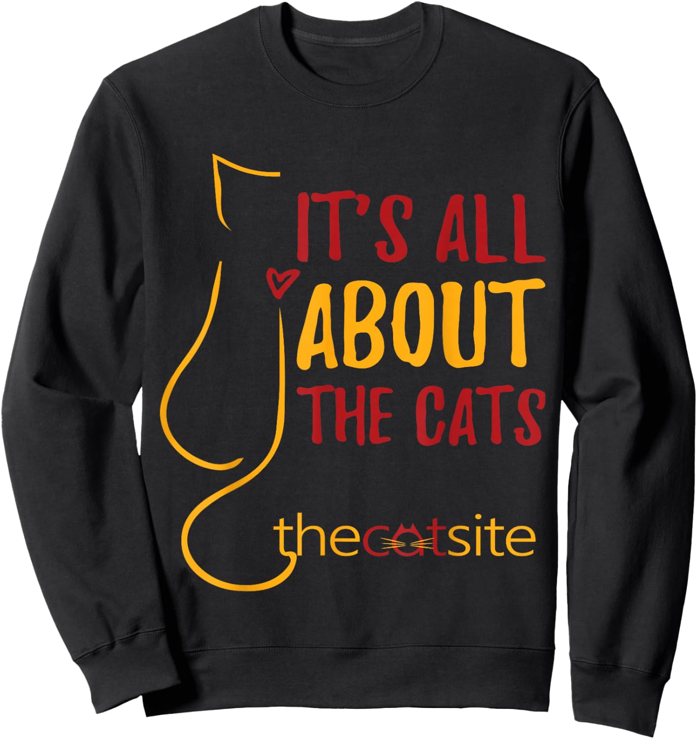 It's All About The Cats Teeshirt #2 Design Sweatshirt - Sweatshirt | Black
