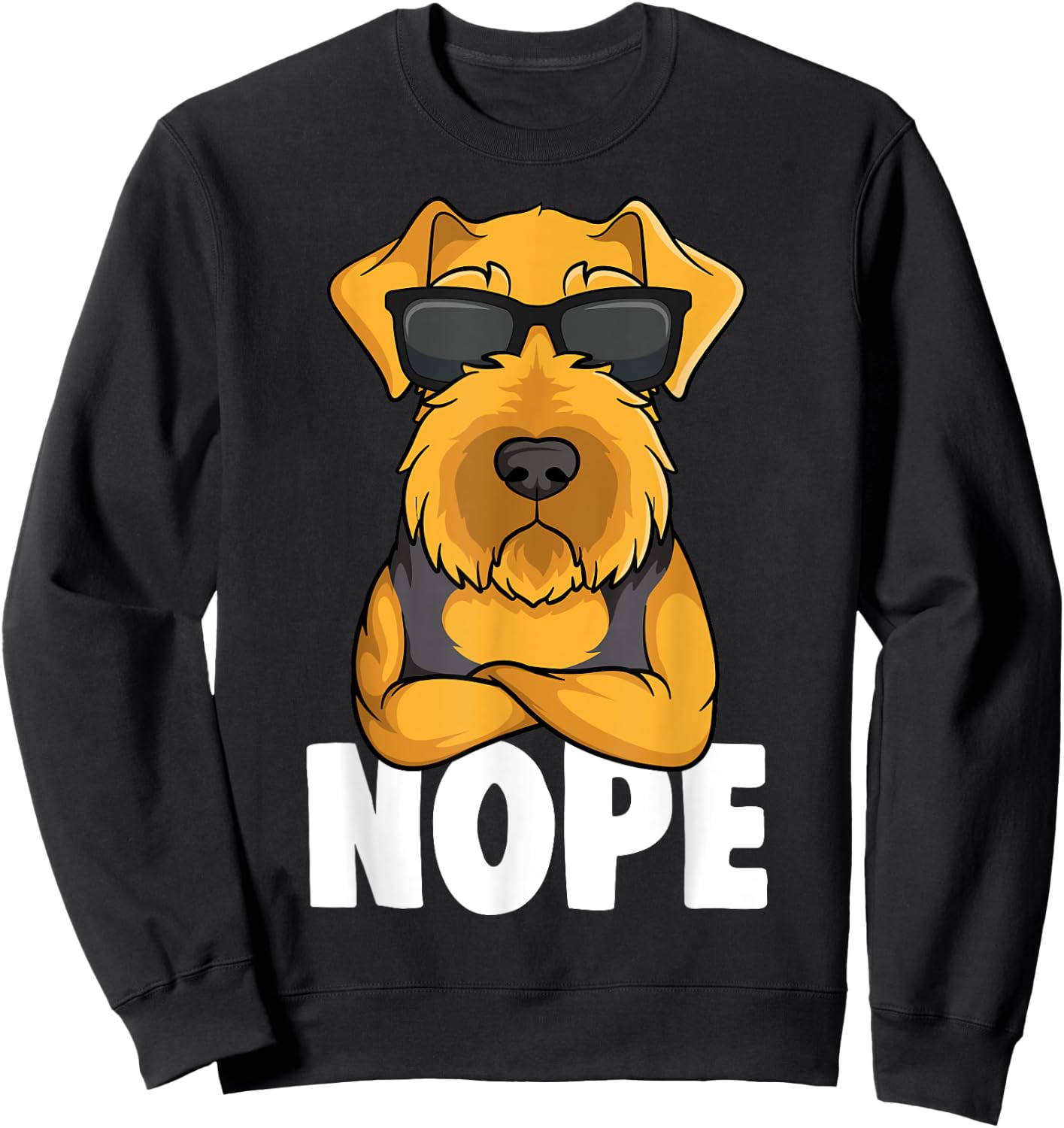 Welsh Terrier Dog Sweatshirt - Sweatshirt | Black
