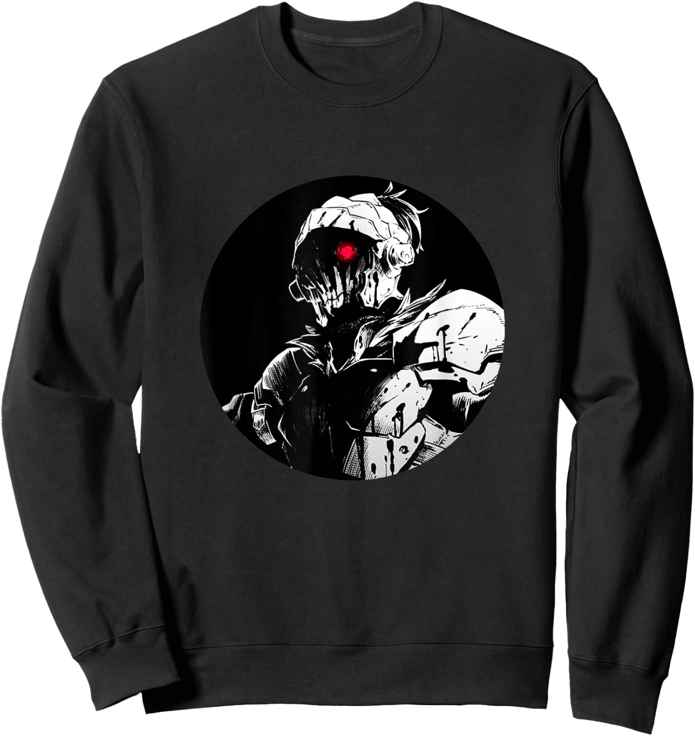 Dark Fantasy Anime Manga Angry Red Eye Slayer Sweatshirt - Sweatshirt | Black