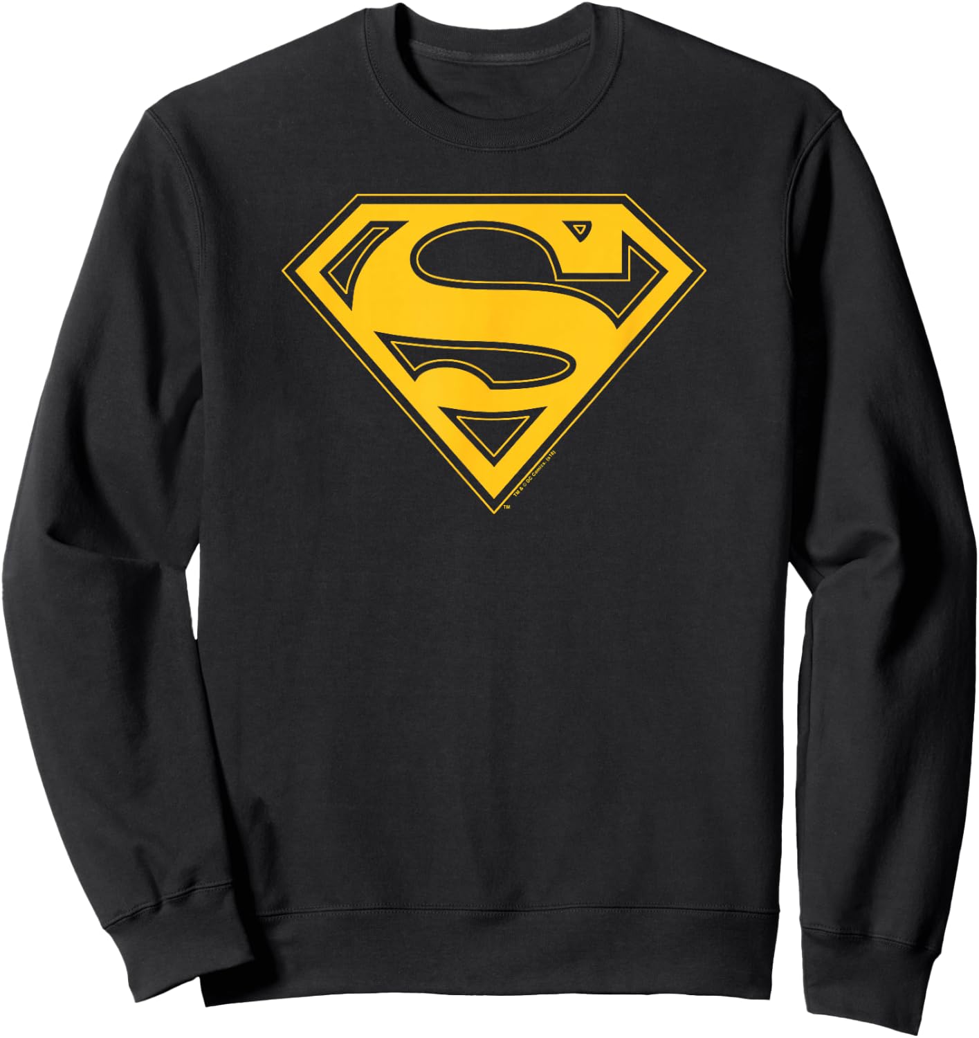 Superman Maize & Blue Shield Sweatshirt - Sweatshirt | Black