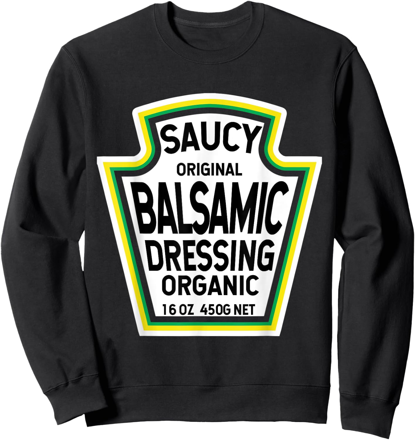 Balsamic Dressing Salad Easy Halloween Costume Matching Sweatshirt - Sweatshirt | Black